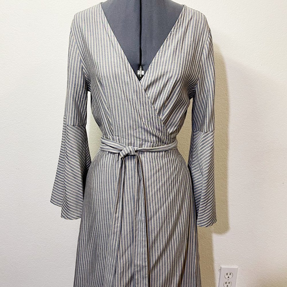 Urban Outfitters/Ecote Striped Kimono Style Wrap Dress